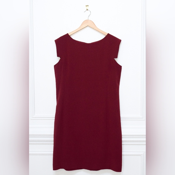 MM LaFleur Sarah Dress Pomegranate Red Dress Shift Size 16 - Picture 3 of 8